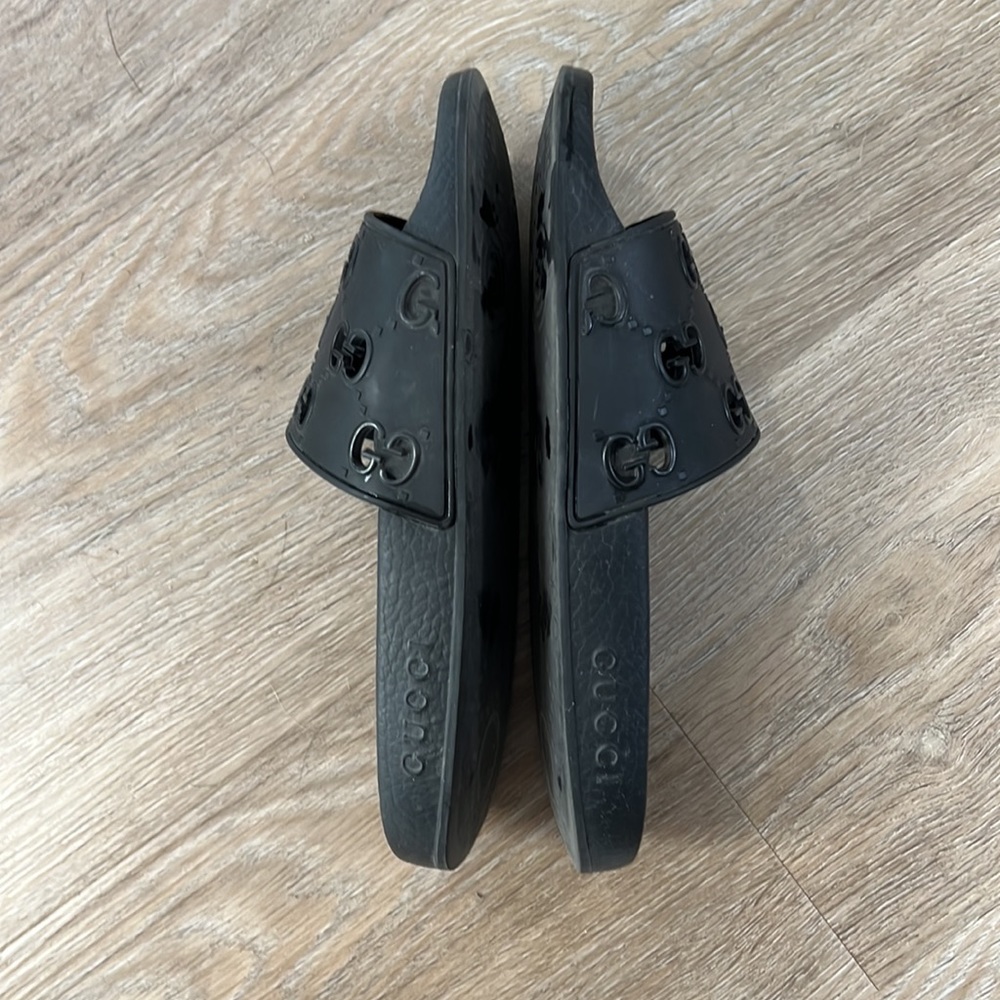 Black Gucci Slides Size 37 - Picture 3 of 8